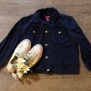 🌻Chaps Navy Denim Jacket🌻